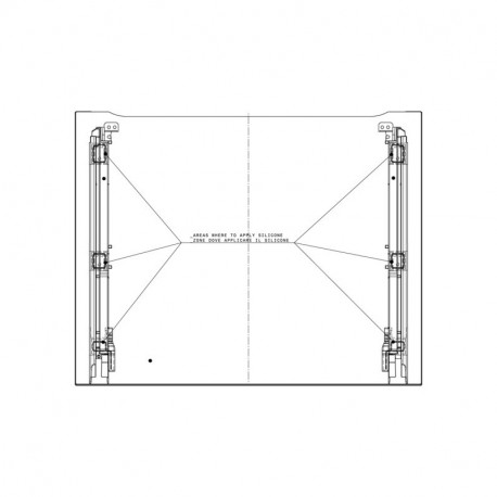 Hublot blanc 592x47 pour four Electrolux 14004408271