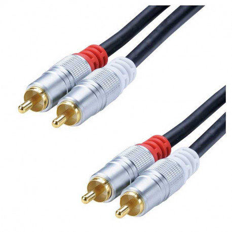 Cordon 2 rca stereo 15m male/male longueur 15 metres Itc 7107