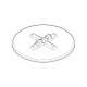 Dessus de bruleur moyen pour table de cuisson Electrolux 354629802