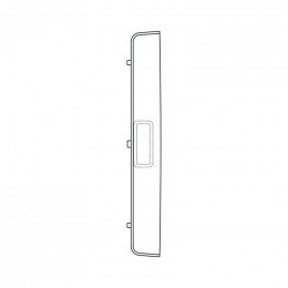 Front glass silkscreened door pour refrigerateur congelateur Electrolux 267600813