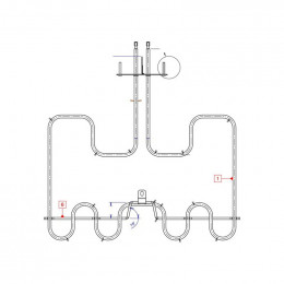 Element chauffant superieur gr pour four Electrolux 357079603