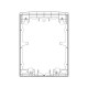 Plan de travail blanc 447x595m pour lave-vaisselle Electrolux 807093401