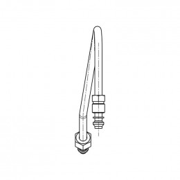 Alimentation gaz arriere gauch pour table de cuisson Electrolux 808216901