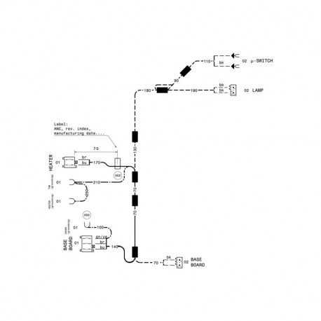 Rampe module electronique elem pour lave-vaisselle Aeg 808274901