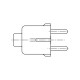 Cable d'alimentation 3x0.75 l: pour cuisiniere four Electrolux 357055131