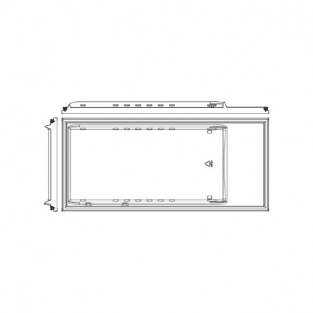 Porte pour refrigerateur 1193x539mm Electrolux 14001153401