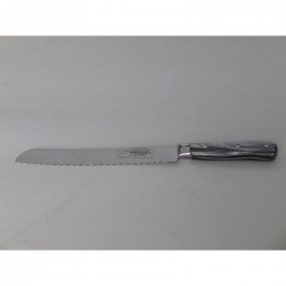 Couteau a pain lame courbee 20cm manche acrylique ff JDP20