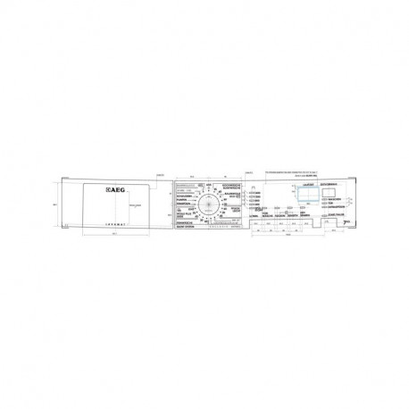 Insert bandeau l6479afl de pour lave-linge Aeg 14002371701