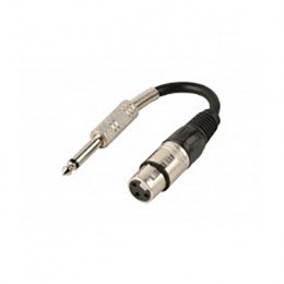 Adaptateur xlr 3 broches femelle vers jack 6.35 mm male Itc 907089