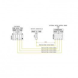 Rampe moteur coupe circuit mot pour lave-linge Aeg 808011401