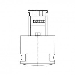 Bouton index inox pour four Aeg 387289702