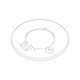 Capot bruleur auxiliaire pour table de cuisson Electrolux 353237901