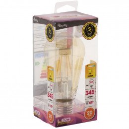 Ampoule led filament edison ambree 4w e27 400 lumens 2700k Elexity 454904