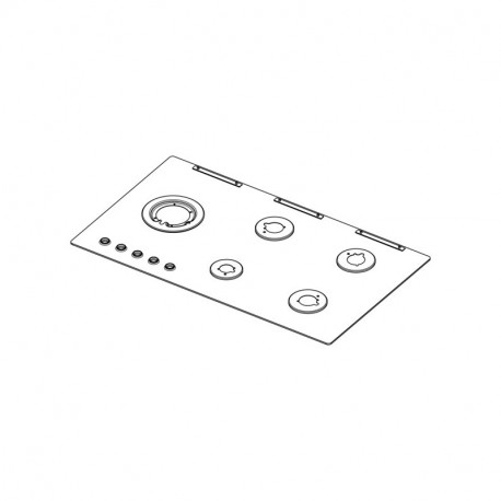 Plan de travail noir aeg 880.5 pour table de cuisson Electrolux 14004454004