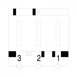 Rampe fermeture de porte modul pour lave-linge Aeg 14005268401