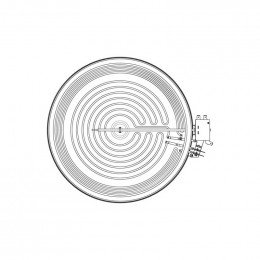 Chauffage radiant 180mm refrigerateur Electrolux 389088102