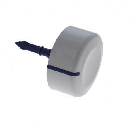 Bouton programmateur blanc avec axe pour pour lave-linge Whirlpool 481241458306