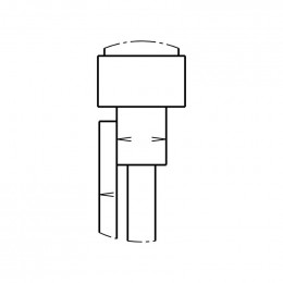 Thermocouple bruleur triple co pour cuisiniere Electrolux 14017454901