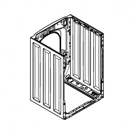 Habillage paroi blanc pour lave-linge Aeg 132774462