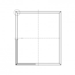 Joint magnetique blanc 7820 5 pour refrigerateur Electrolux 14020405607