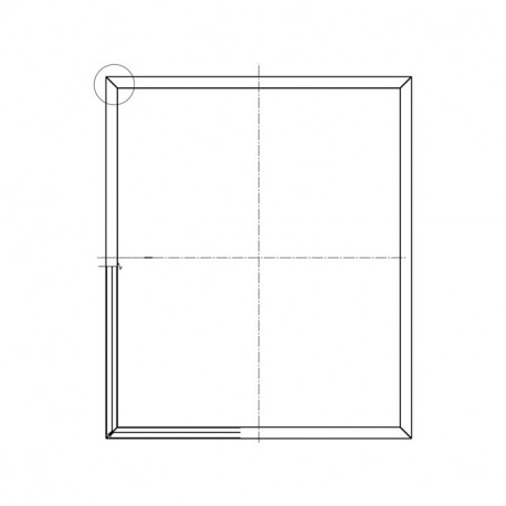 Joint magnetique blanc 7820 5 pour refrigerateur Electrolux 14020405607