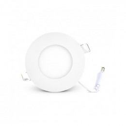 Plafonnier led diam 90mm 3w 4000k blanc Miidex 7745