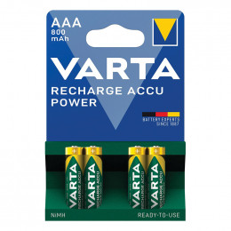 Piles rechargeables aaa nimh 800mah pre-chargees Varta 56703101404