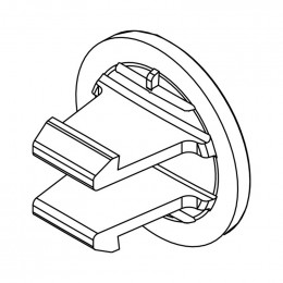 Charniere pivot noir pour aspirateur Aeg 113051119