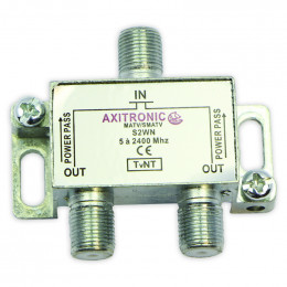 Repartiteur tv 2 directions 5 - 2400 mhz Axitronic REP2S