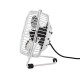 Ventilateur usb blanc pour bureau table ou chevet Nedis FNDK1WT10