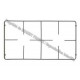 Grille 2 feux pour cuisiniere Brandt 70X1453