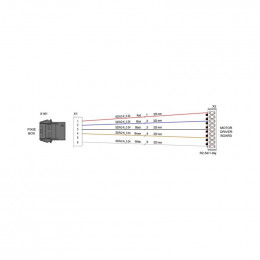 Rampe boite moteur 6pol. ptl a pour table de cuisson Aeg 14021336901