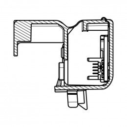 Lampe ouverture porte btfd bla pour lave-vaisselle Aeg 14000078114