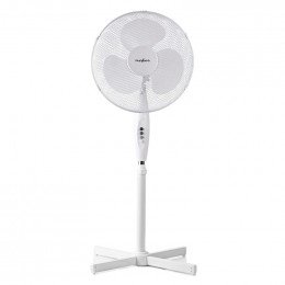 Ventilateur sur pied blanc diametre 40cm hauteur 120cm Nedis FNST10CWT40