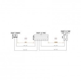 Rampe ventilateur de refroidis pour seche-linge Aeg 14003504703