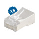 Fiches rj45 cat.6 a sertir kit de 5 fiches Itc 302334