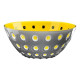 Saladier a pois gris et jaune 25x11cm Guzzini Fratelli GZ279425141