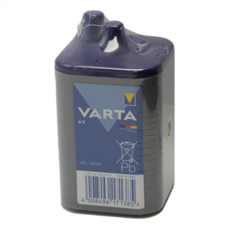 Pile plastique a ressort 4r25 6v Varta 430101111