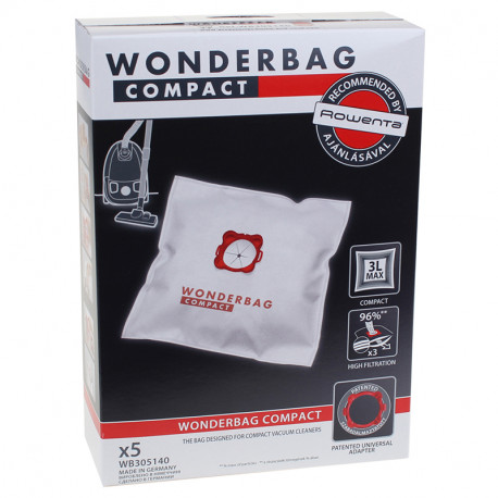 Sacs pour aspirateur wonderbag compact 3l Rowenta WB305140