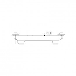 Support rail de panier range-c pour lave-vaisselle Electrolux 14021963701