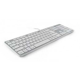 Clavier filaire pour mac fond gris touches blanches Mobility Lab