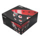 Saladier a pois rouge et noir 25x11cm Guzzini Fratelli GZ279425146