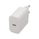 Kit chargeur mural usb-c/c 18w couleur blanc - cable 1m Itc 308110