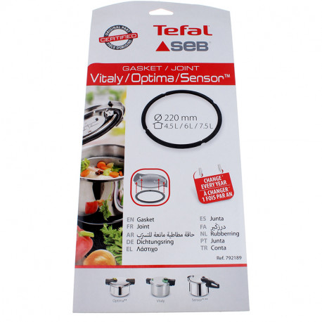 Joint 792189 pour cocotte caoutchouc 4,5 6 7,5l - inox Tefal 792189