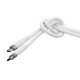 2cordon usb-c m/m 3a couleur blanc - longeur 2m Itc 302571