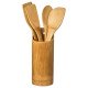 Set 4 ustensiles de cuisine avec pot en bambou J540744112