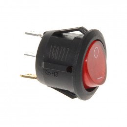 Interrupteur lumineux rouge diam. 20 mm - 2 pos. 3 cosses Ariete AT2135760200