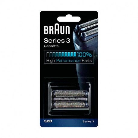 Cassette 32b noir serie 3 pour rasoir Braun 4210201115694