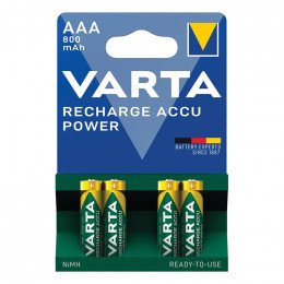 Piles rechargeables aaa nimh 800mah pre-chargees Varta 56703101404