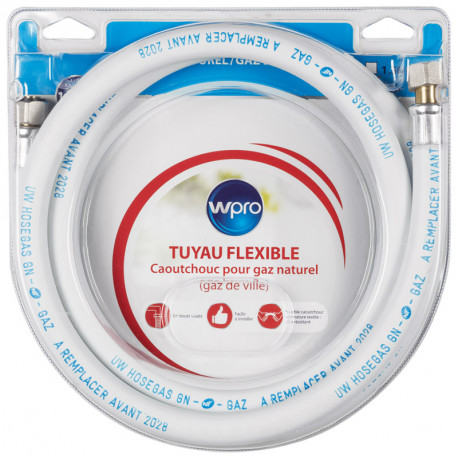 Tuyau gaz naturel tnc200 2m 10ans embout mecanique Wpro 481100000220